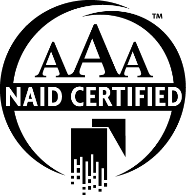 NAID AAA Certified Logo in Black